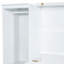 Lit simple en blanc avec tablettes et garde-robe - option de conception stable et fonctionnelle compacte