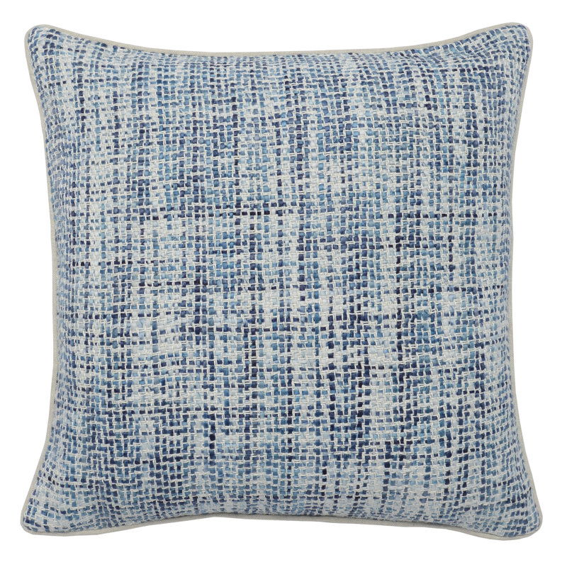 Capri Linen Square Pillow Cover & Insert, Blue