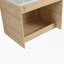Meuble-lavabo mural de 60 po avec lavabo d'art en céramique, tablettes de rangement, porte à fermeture en douceur et fabrication en contreplaqué durable