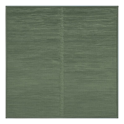 Machine Washable Solid Green Area Rug