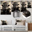 Art mural en métal Bison Family Bond pour le salon-1804489434