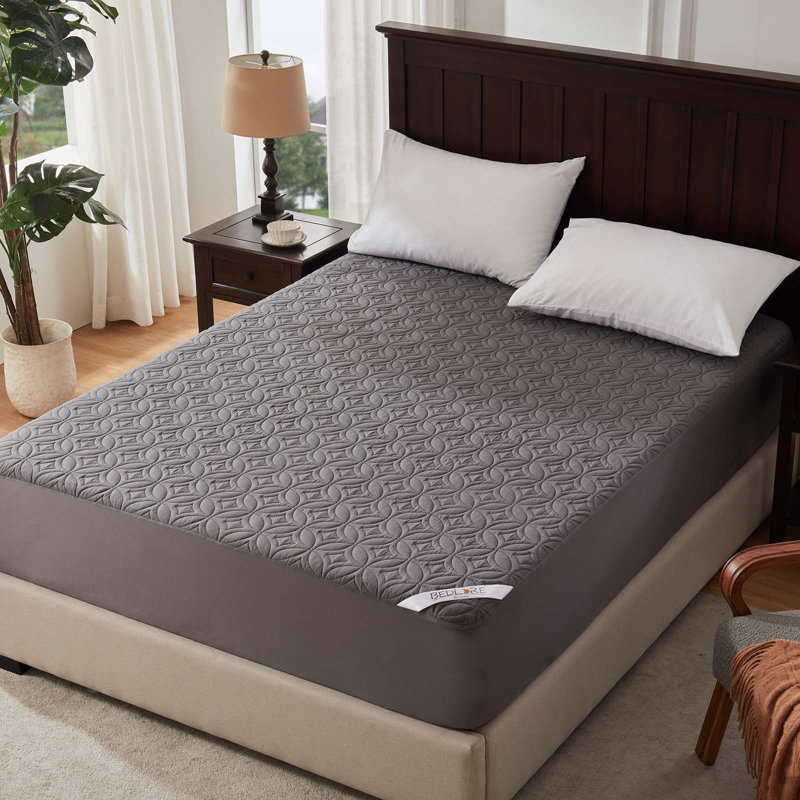 BEDLORE® Noiseless Waterproof Mattress Protector, Hypoallergenic Quilted Washable Mattress Cover, Breathable Mattress Pad with 6-18'' Deep Pocket