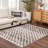 Jasha Checkered Charcoal / Cream / Dark Gray Area Rug-1843154737-1865869465