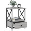 Cinar 50cm W Iron Bedside Table-306003869