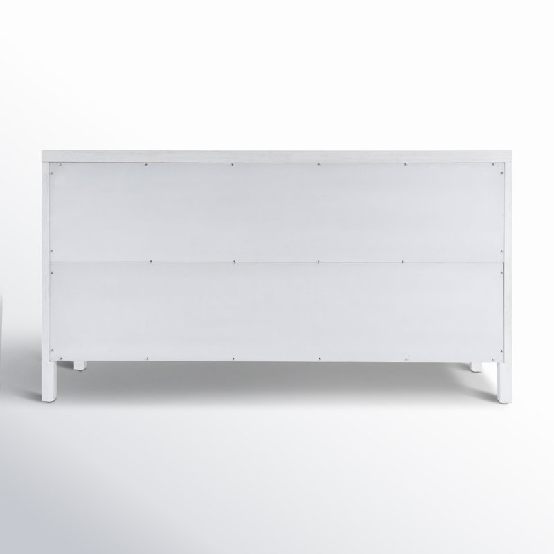 Nora 6-Drawer Dresser, Textured White