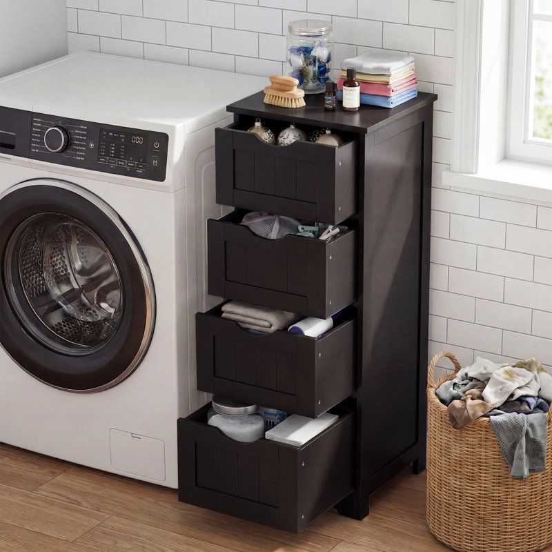 Jarriah Freestanding Bathroom Cabinet, Espresso