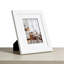 Cadre mural avec passe-partout double pour photos 5 x 7, présentoir de table ou mural, orientation horizontale ou verticale polyvalente, fabrication en bois massif-1373892679