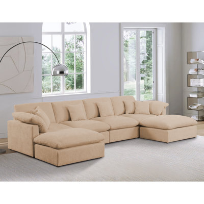 152" Modern Simple U-Shape Sectionals