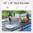 Dayshanay 8-Person Rectangular Rattan Patio Dining Set