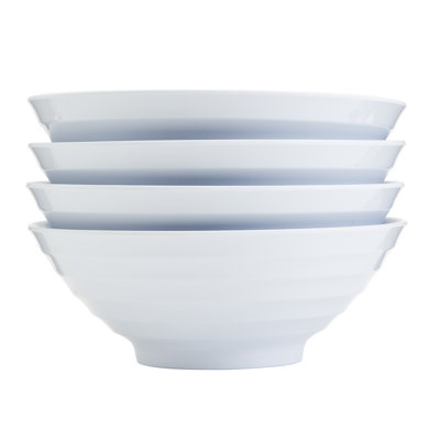 INFUSE 4-Piece Melamine Nesting Ramen Bowl Set