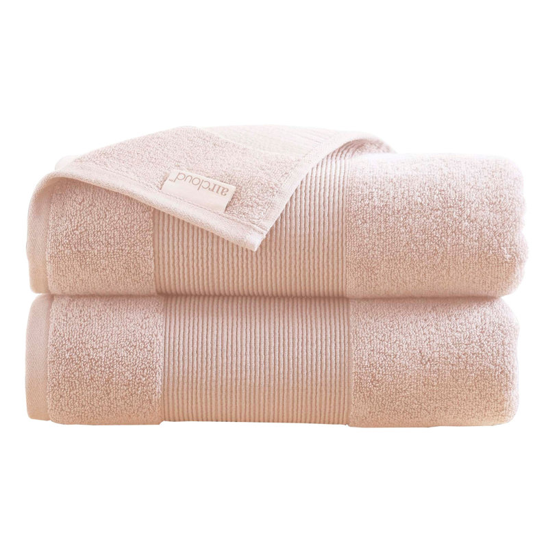 Cotton Blend Bath Towel, Blush Pink