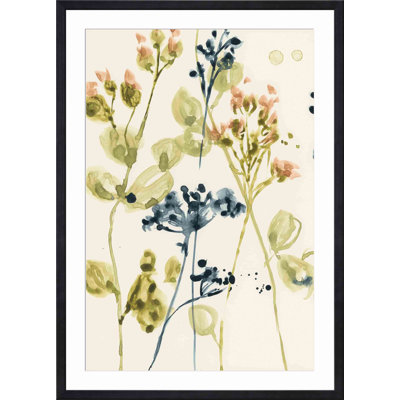 " Blush Buds II " by Jennifer Goldberger Painting Print