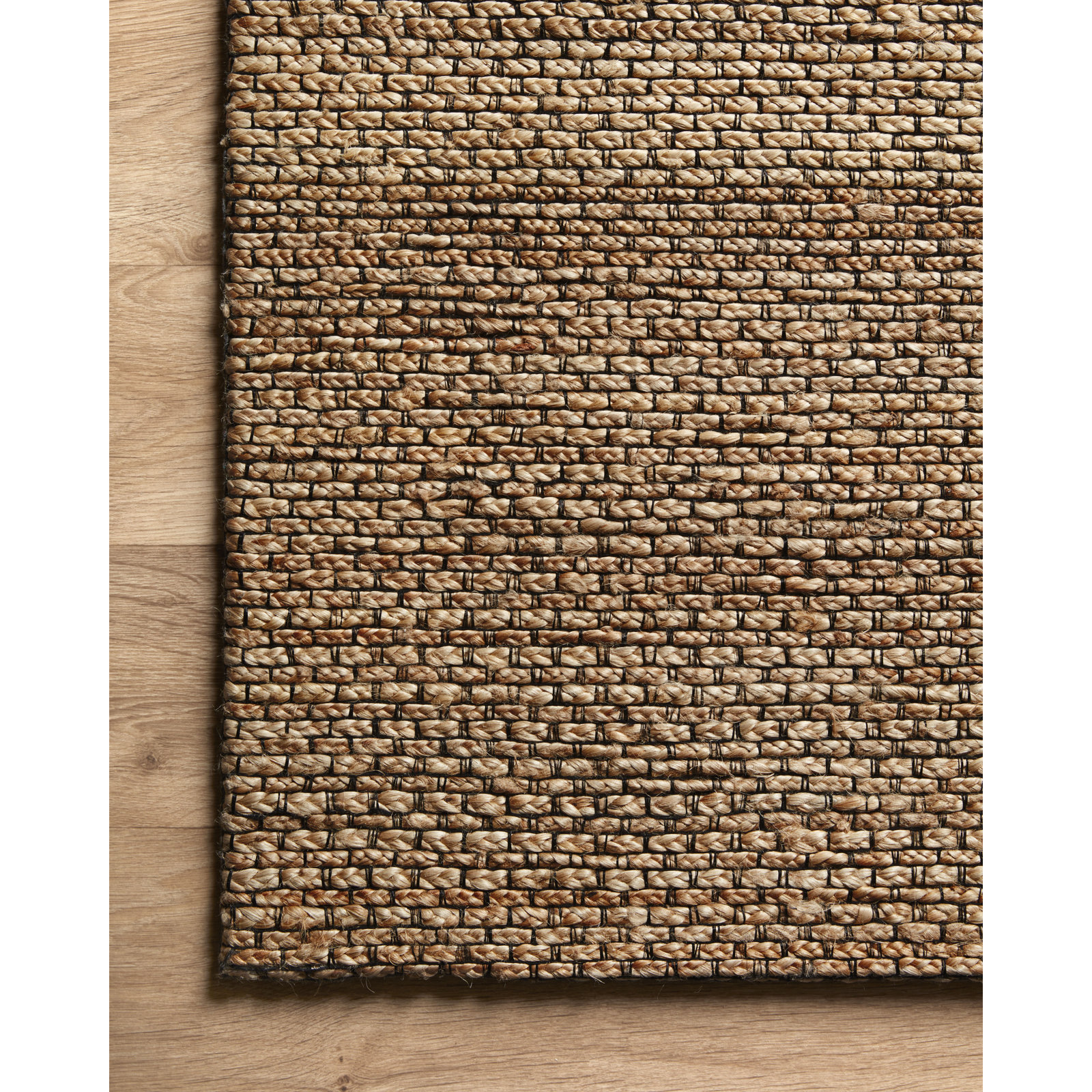 Abisai Brown Hand-Woven Jute Rug, Rectangle 2'3" x 3'9"
