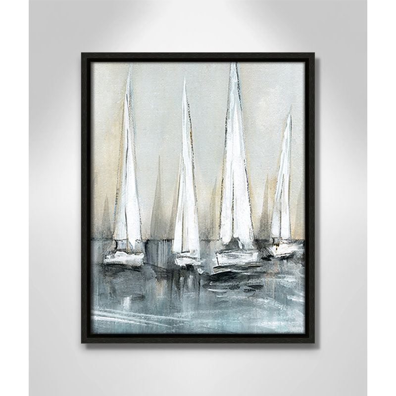 «Point of Sail II» par Susan Jill, Espresso, H 15,5 po x l 12,5 po x P 2 po