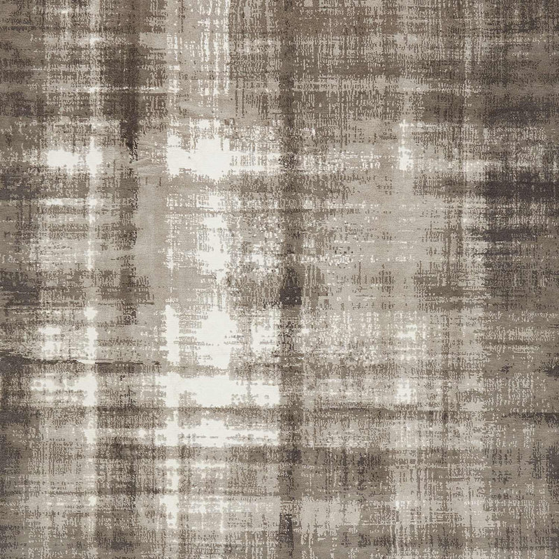 Brown Nu Vibrant Modern Tibetan Wool Rug - 8'1" x 10'2"