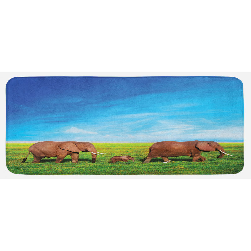 Tapis de cuisine éléphant