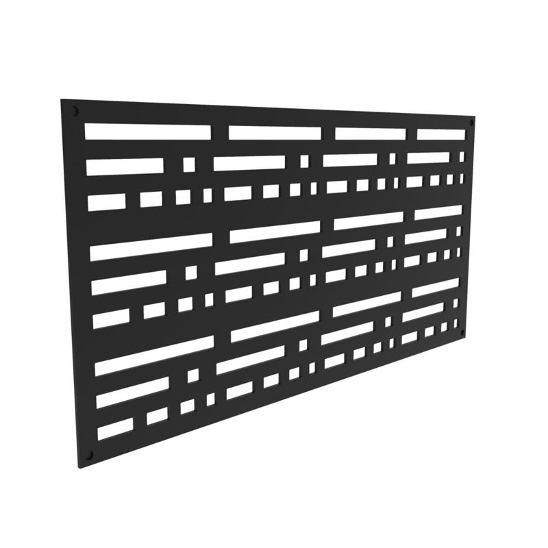 2 ft. x 4 ft. Morse Decorative Screen, Black