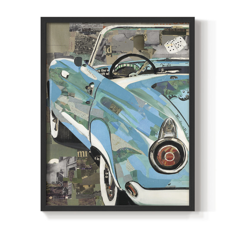Thunderbird Framed Print - Solid Wood, Black, 21" H x 17" W