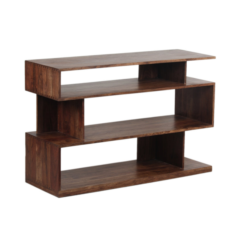 Console en bois d'acacia massif Portola, brun, Brun