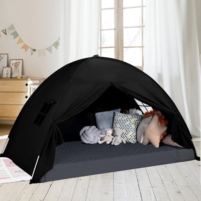 Twin Size Bed Canopy Bed Tents,Privacy Space on Bed,Blackout Sleeping Tents Indoor,Breathable Portable & Foldable,Gift for Girls and Boys