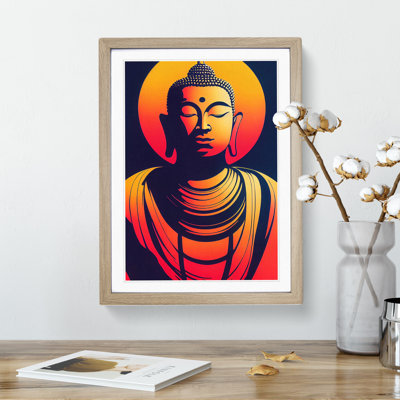 Modern Buddha No.1 Abstract - Framed Print
