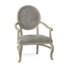 Oakland Upholstered King Louis Back Arm Chair-1924215283-1924188350