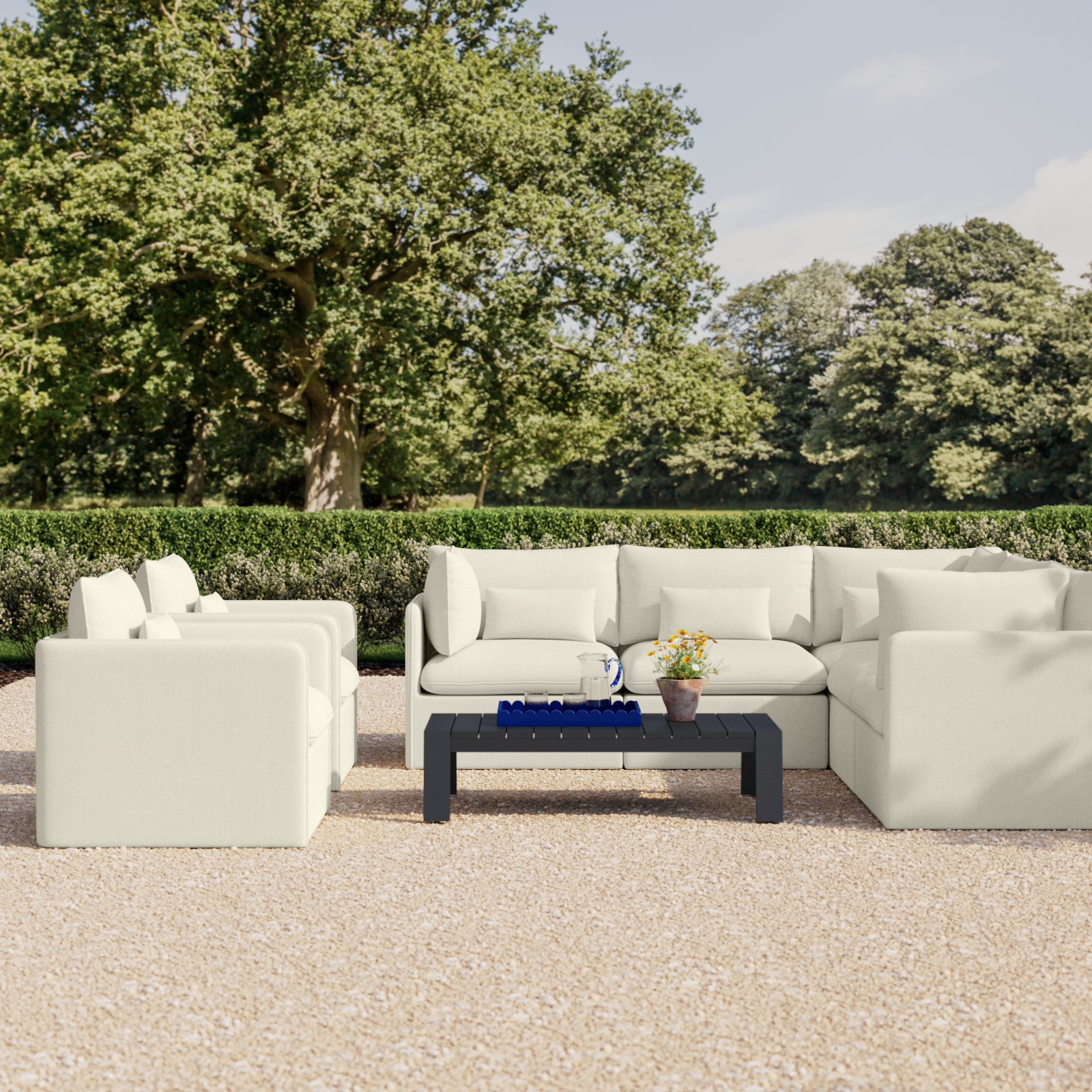 Valliere 8pc Multi-Chair Seating Set