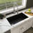 31 in. x 19 in. Quartz Undermount Single Bowl Kitchen Sink-100413109