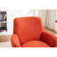Fauteuil pivotant d'une capacité de poids de 300 lb - Revêtement orange pour le salon