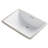Elavo White Ceramic Rectangular Undermount Bathroom Sink