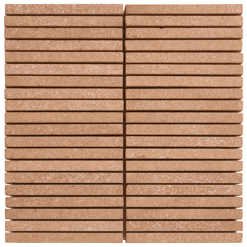  Terra Cortona Mini Brick Matte Terracotta Mosaic Floor And Wall Tile