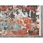 Tapis abstrait rouge / gris-600496957
