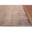 Tapis minimaliste en laine fabriqué à la main de conception moderne crème / brun One-of-a-Kind