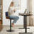 Modern Upholstered Swivel 24”H Barstool, Adjustable Height Counter Stool With Bentwood, Boucle Upholstered Bar Stool With Metal Frame-1309080972