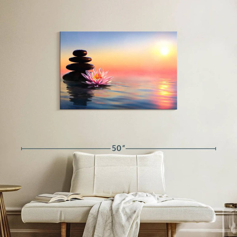Coucher de soleil zen Kerrick, H 24 po x l 36 po