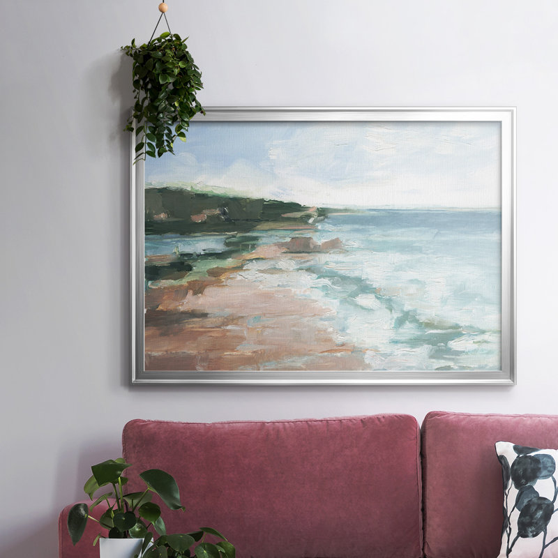 «Distant Regatta II», reproduction d'art sur toile encadrée, Argent, H 14 po x l 20 po x P 1,5 po
