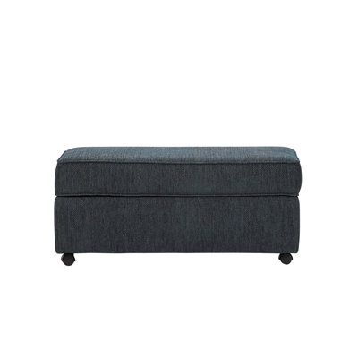 Hughes Furniture 1750 Upholstered Storage Ottoman, Largo Oceanic