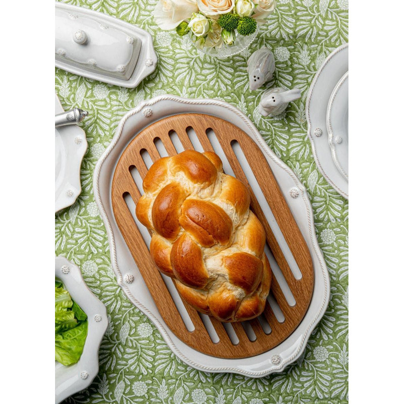 Berry & Thread Challah Board - Whitewash