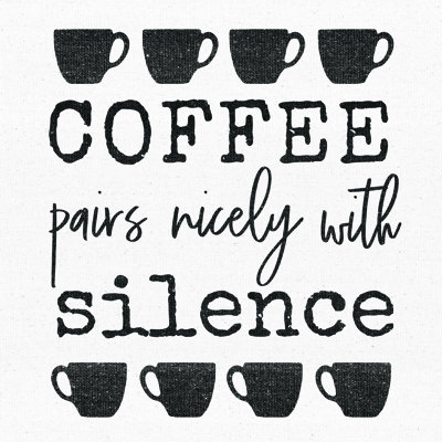 Coffee Silence - Wrapped Canvas Print