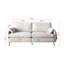 Couchette profonde à 3 places avec 2 accoudoirs et 2 coussins décoratifs, causeuse pour le salon, chambre, bureau, appartement-1661119825