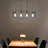 Alfretta 4 - Light Matte Black Kitchen Island Pendant