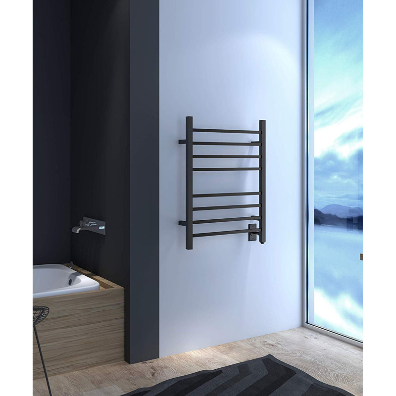 Chauffe-serviettes électrique mural Hot Bath, Noir mat