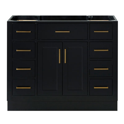 Osoria 42'' Solid Wood Single Bathroom Vanity Base Only, Base Cabinet without Top