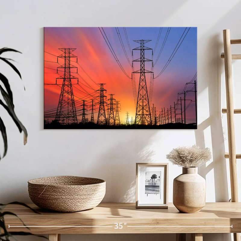 Lilie Electricity Pylons, 16" H x 24" W