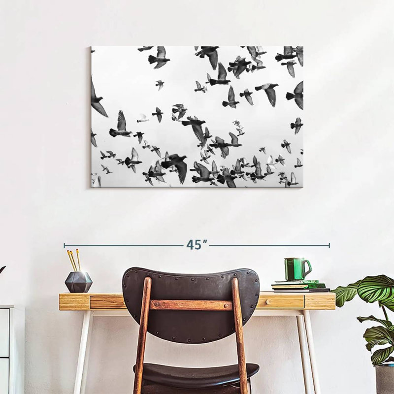 Brampt Pigeon Flock, 24" H x 36" W