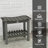 Outsunny Shower Bench, HDPE Shower Stool with Handle, Storage Shelf for Indoor Outdoor, Dark Gray