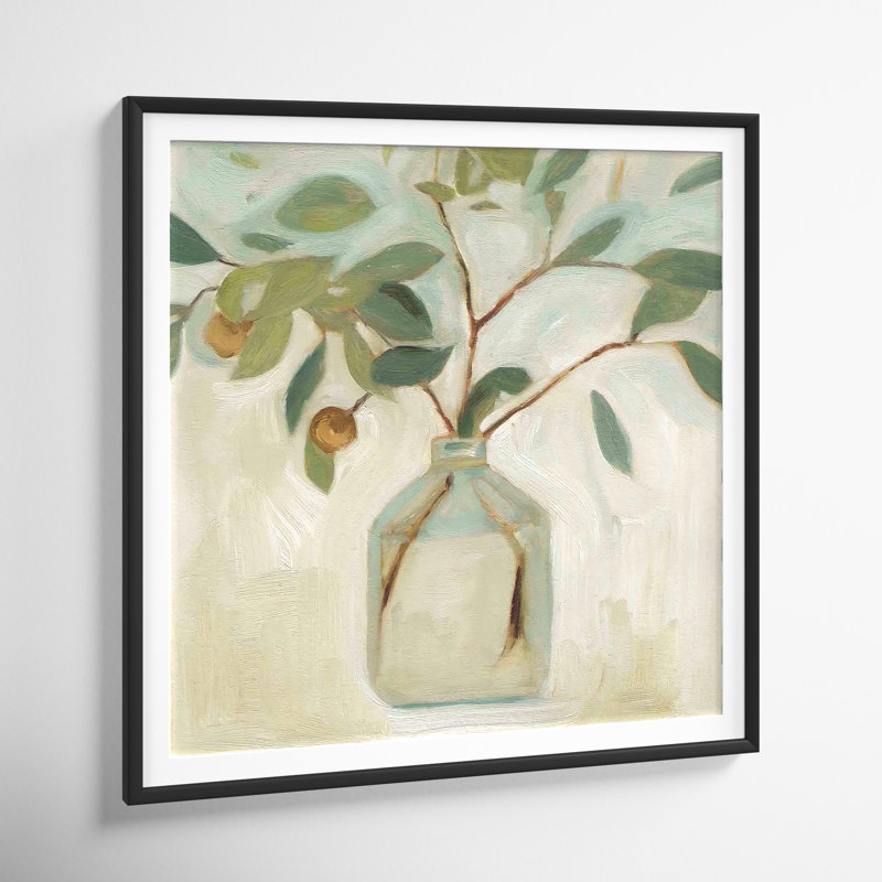 " Neutral Arrangement I " Painting Print, Black, 24.09" H x 24.09" W x 1.1" D