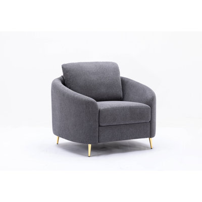 Yuina Gray Linen 3PCS Living Room Set