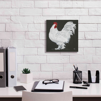 «Rooster» par Hollihocks Art - reproduction d'art sur toile tendue