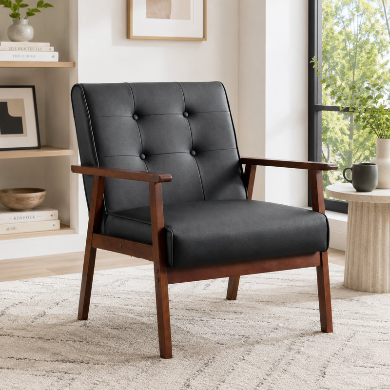 Fauteuil d'appoint 26 po, Noir